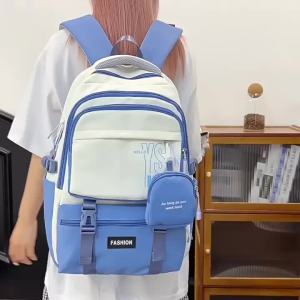 AE New stylish high-capacity backpack for girls in junior high school high school students and elementary school students