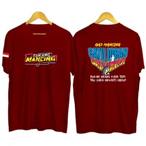 Kaos Pria Gas Mancing Baju Pemancing Murah Katun Nyaman Dewasa