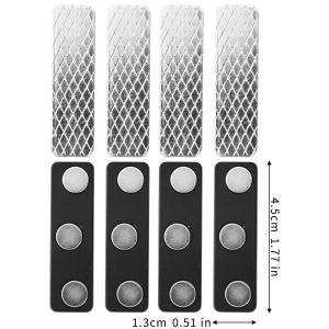 YESPERY 12Pcs Magnetic Curtain Fasteners Window Screen Fixed Buckle Curtain Closures Holder Self-Adhesive Blackout Curtain Closer Home Decor