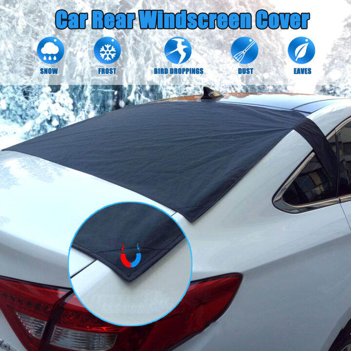 Leesa Car Rear Windscreen Snow Cover, Anti Foil Ice Dust Sun Windshield ...