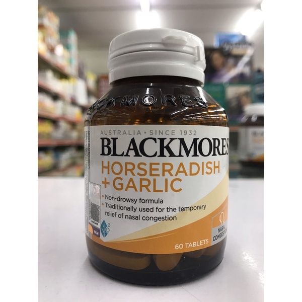 (GOODLIFE) BLACKMORES HORSERADISH + GARLIC RELIEVES NASAL CONGESTION