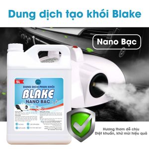 NANO BẠC PHUN KHÓI DIỆT KHUẨN BLAKE CHUYÊN DỤNG CHO MÁY TẠO KHÓI (5 lít) - Tinh dầu nano xông Khử mùi ô tô nhà cửa nội thất  (Hương Trái Đào)