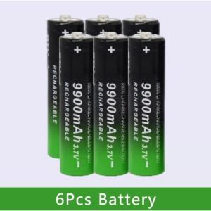 New 18650 9900mAh 3.7V Lithium Ion High Capacity Rechargeable Battery for Flashlight Lithium Rechargeable Battery