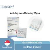 CAREVISY Anti Fog Lens Cleaning Wipes Spectacle Cleaner Anti-fogging Wipes Lens Cleaner for Eyeglasses Spectacles Lenses Screens 30 pcs per box