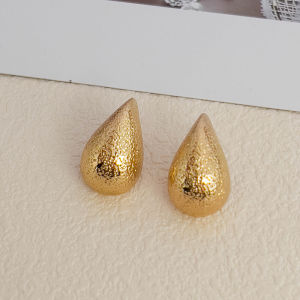 Fashionable Ring Gift 欧美时尚金属冷淡风耳钉水滴形耳环轻奢小众设计高级感耳饰N1039