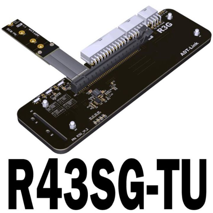 M.2ตัวเชื่อมต่อขอบสำหรับ PCIe X16 ADT-Link PCIe X16กับ M.2อะแดปเตอร์ ...