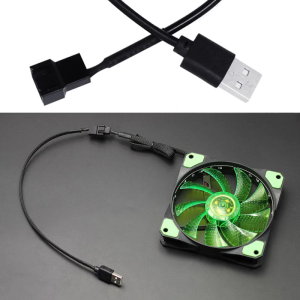 5V USB tay Fan Cáp chuyển đổi nguồn điện USB để 4 pin cho trường hợp fan hâm mộ dây Bộ chuyển đổi 30cm/11.8in