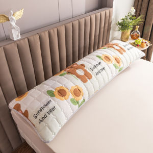 SUNLIGHT HOME 1PCS 100% Waterproof Double Pillow CaseBolster CaseOne-piece Double PillowcaseLengthen Couple Pillow Case48cm*150cm