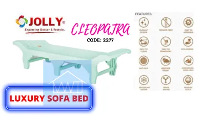 SOFA BED PLASTIC LUXURY CLEOPATRA SOFA BED MATIBAY (JOLLY 2277)