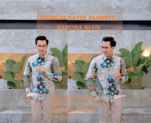 KEMEJA BATIK PRIA LENGAN PANJANG MODERN SLIMFIT