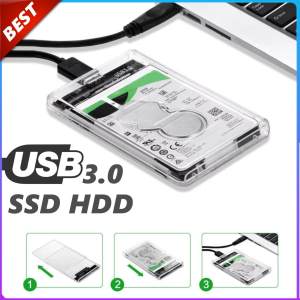 E-yield USB 3.0 to SATA 3.0 External Hard Drive Enclosure with UASP Support High-Speed Data Transfer Clear Case for 2.5" HDD/SSD