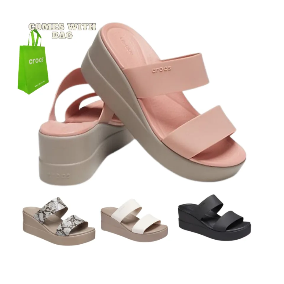 Good Quality Crocs Brooklyn Mid Wedge Sandal Wedges Crocs Sandals