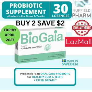 BIOGAIA PRODENTIS PROBIOTIC MINT FLAVOURED 30 LOZENGES/CAPSULES Expiry Apr 2027 - GUMS AND TEETH PROBIOTIC OPTIMIZE ORAL & GUT HEALTH FRESH BREATH