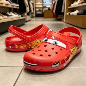 Crocs Mẫu Mới 95 Dép Sandal Nam McQueen Car Clogs Thể Thao Ngoài Trời Chống Trượt Giày Thường Ngày Đi Biển