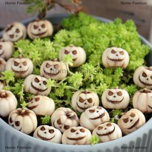 [COD] Home Fashion 20pcs Halloween Mini Pumpkins DecorationResin Spooky Halloween PumpkinsHorrible Decoration Halloween Pumpkins