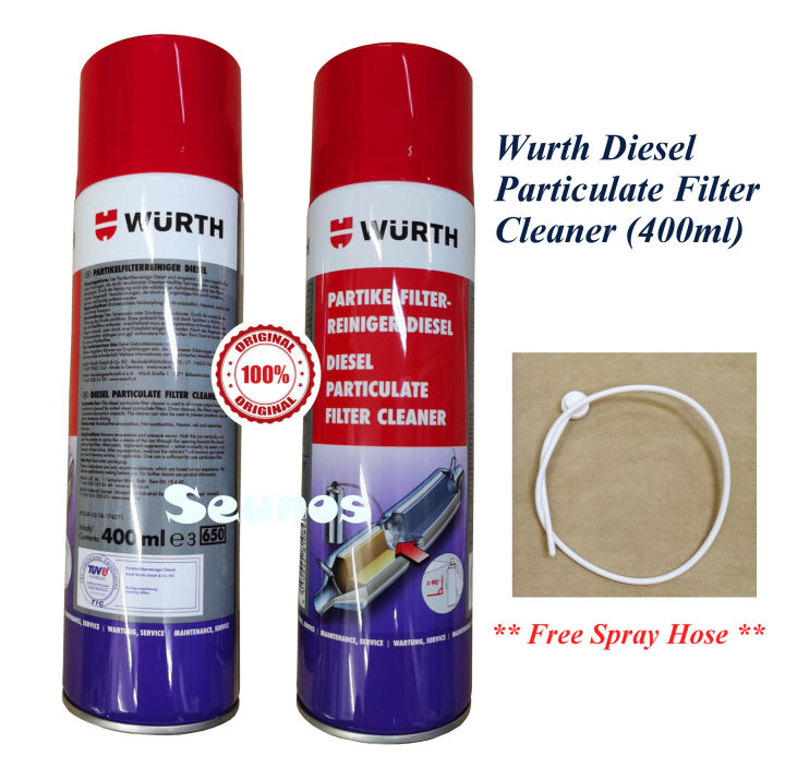 100% Original Wurth Diesel Particulate Filter Cleaner (400ml) | Lazada