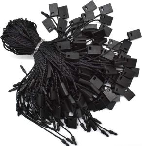 1000PCS Nylon Hang Tag String | Snap Lock Pin Loop Fastener Hook Ties | Tag Rope for Clothes Shoes Luggage Labels