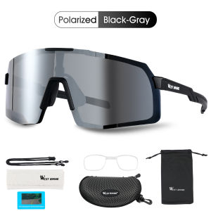 WEST BIKING Polarized Bike Sun Glasses UV400 Outdoor Sports Sunglasses Anti Glare Lightweight Goggles Bicycle Eyewear Cycling Shades Bike Accessories