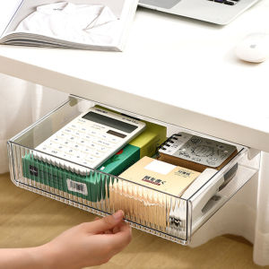 Under Desk Drawer Self Storage Boxs Hidden Stationery Pens Stand | Desk Table Organizer Office Home Accessories Supplies