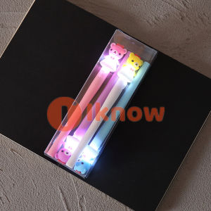 Saya tahu 4PCS CUTE Luminous Pen Set Bear/Unicorn Stationery Set Pen 0.5mm