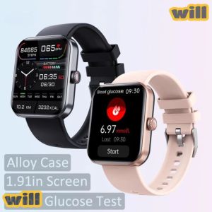 willbetter New F57L 2023-inch blood glucose smart watch 1.91 heart rate blood pressure blood oxygen detection sleep temperature monitoring waterproof sports health