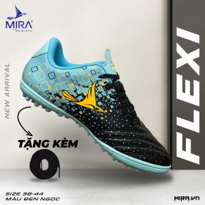 Giày đá bóng đá banh chính hãng Mira Flexi đế TF may full đế Merci sport
