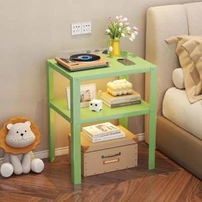 Ready Stock Ultra Narrow Solid Wood Mini Storage Cabinet with Narrow Edge Bedside Table Bedside Table with Drawers