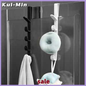 Kui-Min Fivesegment Door Hook Coat Bag Towels Cap Hair Bands Seamless Holder Home Bedroom Storage Organization Plastic Pure Color Rack