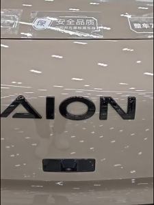 dncnf For GAC Aion V Tyrannosaurus Front Rear Letter Emblem Blackened Hood Trunk Badge Exterior Decoration Modification Accessories 7P3H9
