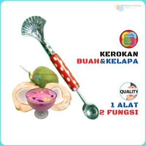 Kerokan Kelapa Muda Stainless 2in1 Murah / Serutan Buah Kelapa Muda
