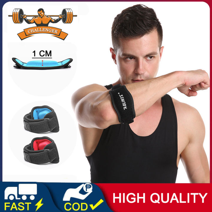 Tennis Elbow Brace Strap Tendonitis Golfers Gel Band Golf Pain Relief