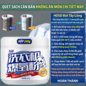 Hộp 260g Bột Tẩy Lồng Máy Giặt Hamart Vệ Sinh Sạch Diệt Nấm Mốc Vi Khuẩn Đa Năng Chất Lượng Cao