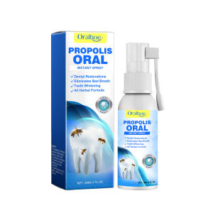 Oralhoe โพลิสขวดสเปรย์ฉีดปากได้อย่างมีประสิทธิภาพไวท์เทนนิ่งฟันสะอาดช่วยขจัดกลิ่นปากดูแลช่องปาก30มล.