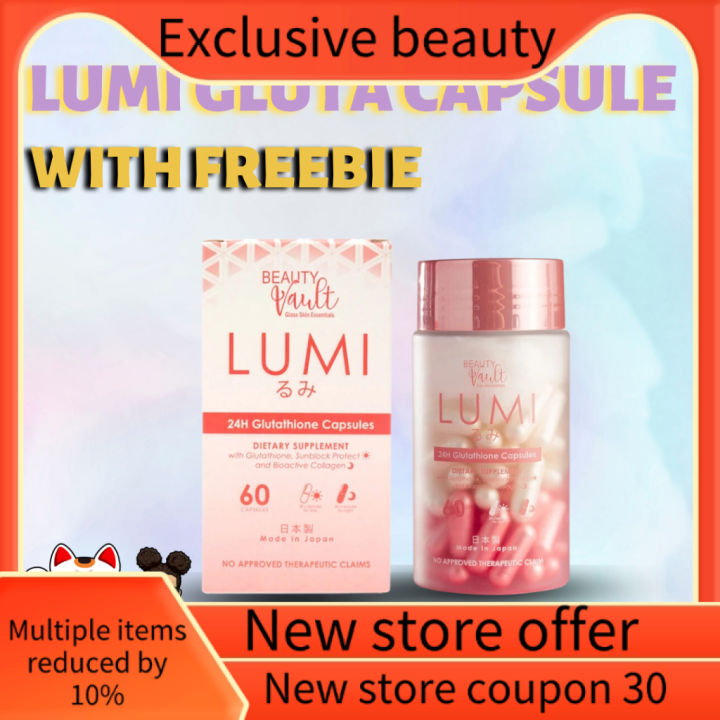 250 mg glutathione per day Beauty Vault Lumi 60capsules (Glutathione,Rest,Fit)