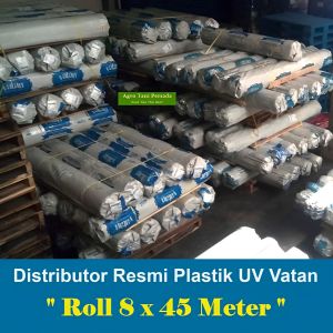 Plastik UV Vatan Turki 1 Roll Lebar 8 Meter 14 Persen 200 Mikron Kandungan UV IR EVA AB LD
