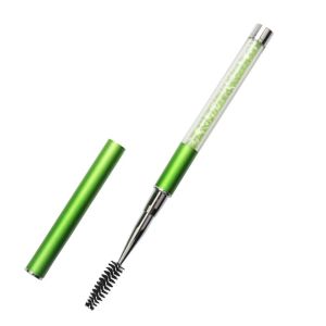 LINSBAYWU Răng lược tròn Cọ mascara ghép Có Nắp Radian có thể điều chỉnh Cọ mascara xoắn ốc Dụng cụ làm đẹp Trong suốt Lược chải lông mi Phụ nữ