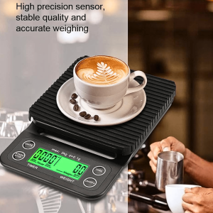 BERGARANSI Taffware Digipounds Timbangan Kopi Digital Timer Coffee Scale 5kg 0.1g MS-K07