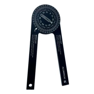 L67 360 Degree Aluminum Protractor Angle Finder Ruler CNC Woodworking Metal Pipe Measuring Tool L