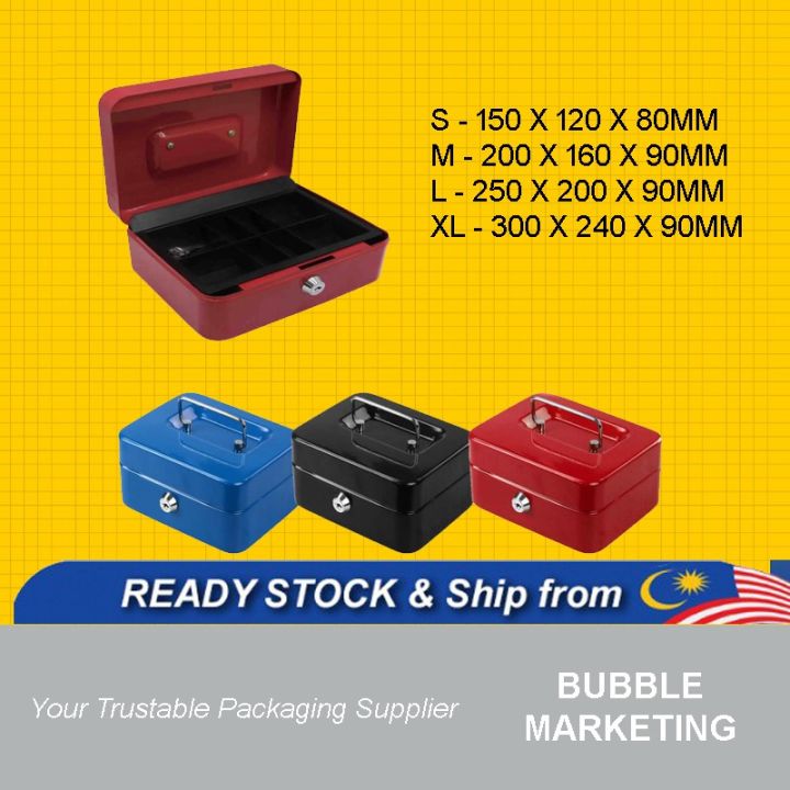 masterborong PETTY CASH BOX 6"(15cm)W / 8"(20cm)W / 10"(25cm) / 12