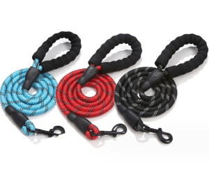 Dây Dắt  Dây Dẫn Dây Đi Dạo dạ Quang cho Chó Có Tay Cầm Lót Đệm Mút Êm Ái