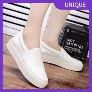 รองเท้าผู้หญิง รองเท้าผ้าใบผญ รองเท้าผ้าใบขี้เกียจ รองเท้าแตะหญิงใส่ด้านนอก สวมใส่ง่ายมาก