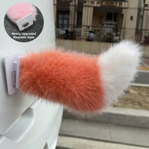 GOLDVAULT Rechargeable Car ic Electric Wagging Tail Remote Control Style Fluffy Motorcycle Tail Ornament Versatile Car Wagging Moving Tail All Vehicles