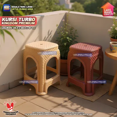 Kursi Plastik Motif Minimalis Bangku Plastik Termurah Kingdom Turbo Rotan Baso Bangku Bakso