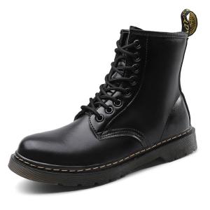 SUPERLI Women Boots For Martin Boots Genuine Leather Ankle Boots For Women Motorcycle Boots Female Winter Shoes Couple Booties Plus Size 46 47 48