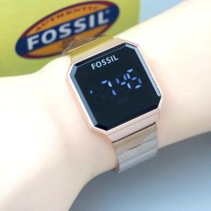 NEW" Jam Tangan Wanita Fossil Digital //Tali Rantai Stainless Free Box // Jam Tangan Wanita Terbaru