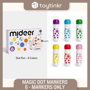 Mideer Magic Dot Markers 6 and 12 Colors by Toytinkr