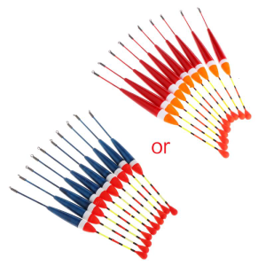 10pcs Carp Fishing Floats Set Buoy Bobber Stick For Fish Tackle Vertical 9# 0.8g