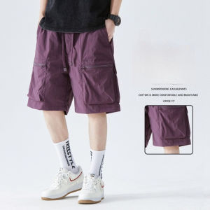 mens casual and cargo shorts for man clothing running mens summer work shorts multi-pocket loose outdoor sports short pants h982026