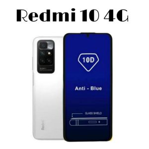 PROMO Tempered Glass Blue REDMI 10 4G Anti Gores kaca Full Screen Anti Radiasi High Quality
