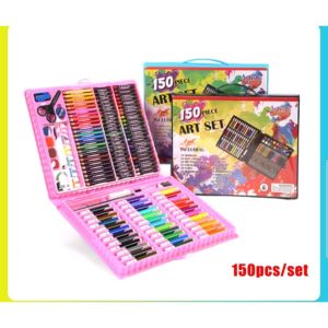 Alat Lukis Set 208pcs Crayon Oil Paste Krayon Mewarnai Pensil Warna Cair Perlengkapan Tulis Sekolah SH
